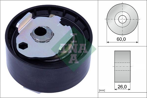 INA 531 1024 10 - Натяжной ролик, зубчатый ремень ГРМ www.autospares.lv