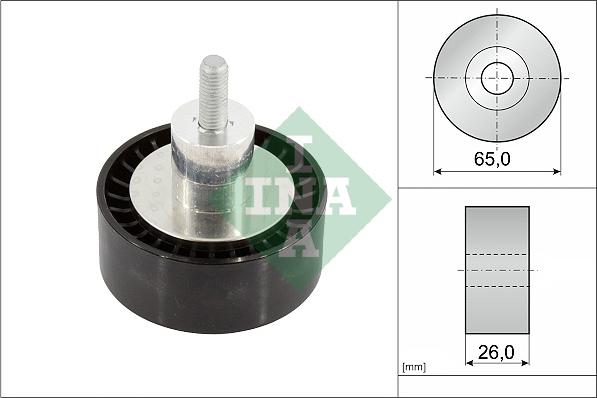 INA 532 0908 10 - Ролик, поликлиновый ремень www.autospares.lv