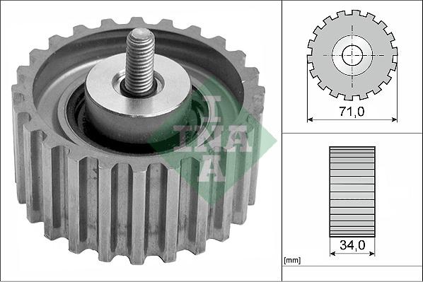 INA 532 0441 10 - Deflection / Guide Pulley, timing belt www.autospares.lv