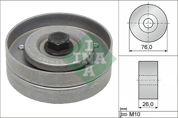 INA 532 0402 30 - Ролик, поликлиновый ремень www.autospares.lv