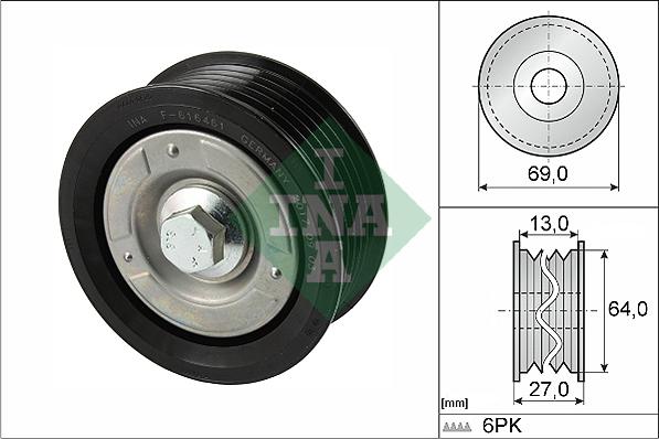 INA 532 0477 10 - Parazīt / Vadrullītis, Ķīļrievu siksna autospares.lv