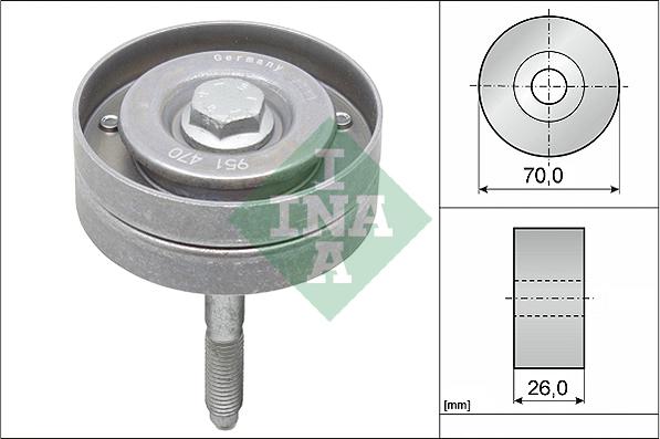 INA 532 0596 10 - Parazīt / Vadrullītis, Ķīļrievu siksna autospares.lv