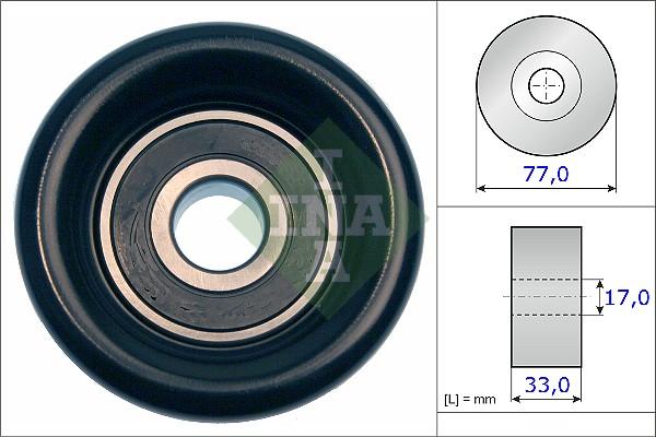 INA 532 0568 10 - Pulley, v-ribbed belt www.autospares.lv