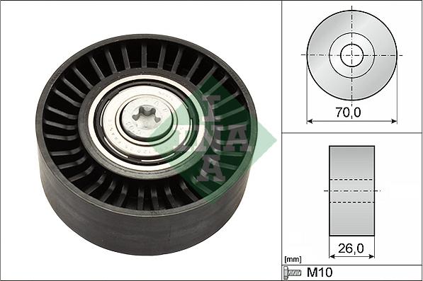 INA 532 0505 10 - Parazīt / Vadrullītis, Ķīļrievu siksna www.autospares.lv