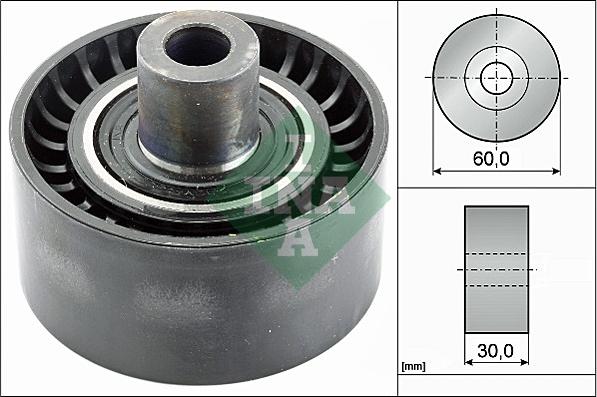 INA 532 0538 10 - Ролик, поликлиновый ремень www.autospares.lv