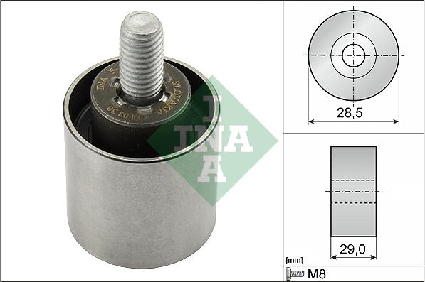 INA 532 0661 10 - Deflection / Guide Pulley, timing belt www.autospares.lv