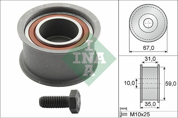 INA 532 0159 10 - Deflection / Guide Pulley, timing belt www.autospares.lv