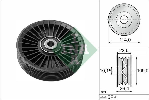 INA 532 0108 10 - Parazīt / Vadrullītis, Ķīļrievu siksna www.autospares.lv