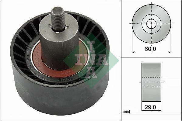 INA 532 0187 10 - Parazīt / Vadrullītis, Zobsiksna autospares.lv