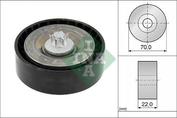 INA 532 0895 10 - Pulley, v-ribbed belt www.autospares.lv