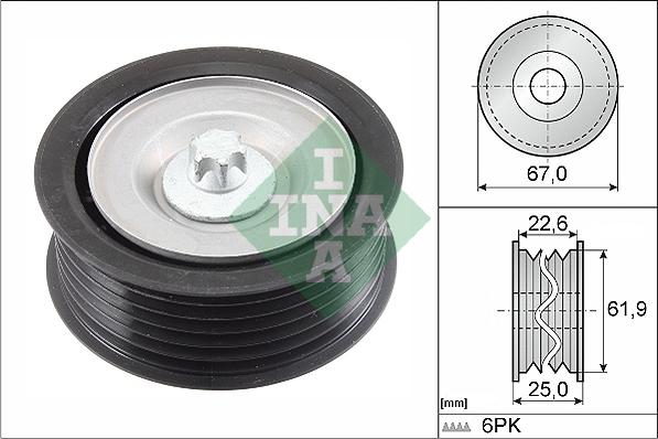 INA 532 0866 10 - Parazīt / Vadrullītis, Ķīļrievu siksna autospares.lv