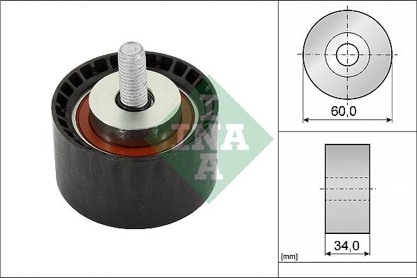 INA 532 0888 10 - Parazīt / Vadrullītis, Zobsiksna www.autospares.lv