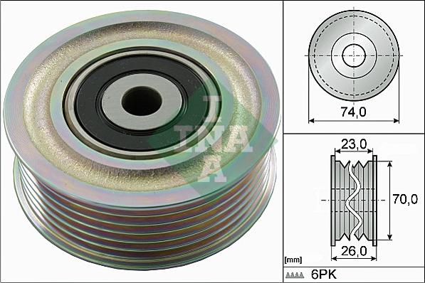 INA 532 0826 10 - Parazīt / Vadrullītis, Ķīļrievu siksna www.autospares.lv