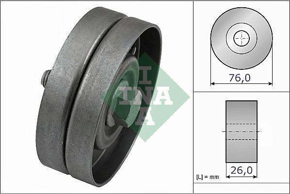 INA 532 0326 30 - Ролик, поликлиновый ремень www.autospares.lv