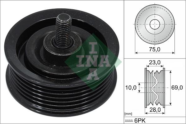 INA 532 0744 10 - Parazīt / Vadrullītis, Ķīļrievu siksna www.autospares.lv