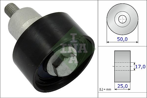 INA 532 0753 10 - Направляющий ролик, зубчатый ремень ГРМ www.autospares.lv