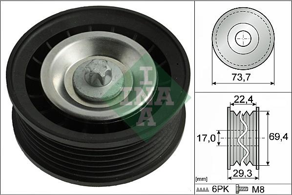 INA 532 0784 10 - Parazīt / Vadrullītis, Ķīļrievu siksna www.autospares.lv