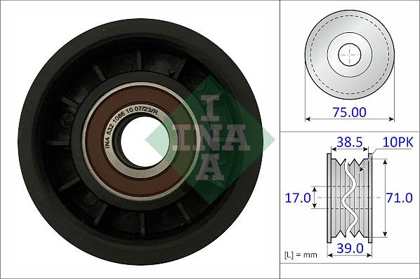 INA 532 1086 10 - Parazīt / Vadrullītis, Ķīļrievu siksna www.autospares.lv