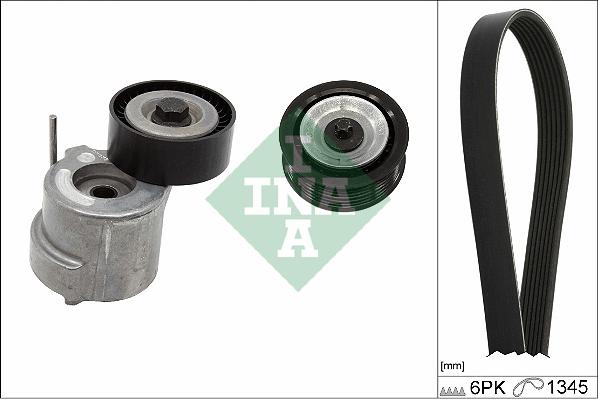 INA 529 0459 10 - Поликлиновый ременный комплект www.autospares.lv