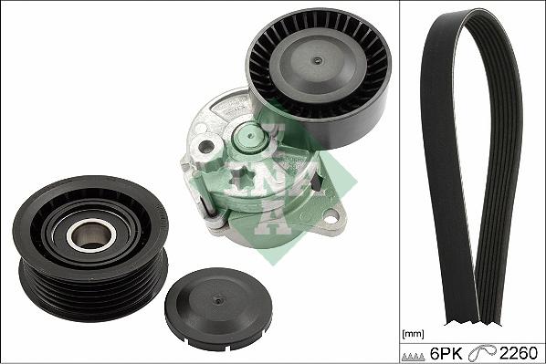 INA 529 0450 10 - Поликлиновый ременный комплект www.autospares.lv