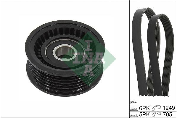 INA 529 0451 10 - Поликлиновый ременный комплект www.autospares.lv