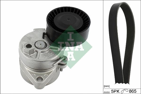 INA 529 0458 10 - Поликлиновый ременный комплект www.autospares.lv