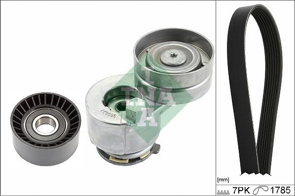 INA 529 0453 10 - Поликлиновый ременный комплект www.autospares.lv