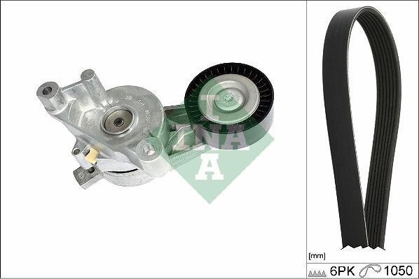 INA 529 0468 10 - Поликлиновый ременный комплект www.autospares.lv