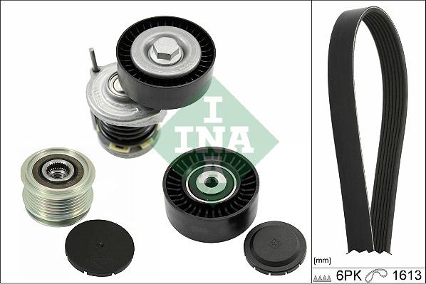 INA 529 0467 20 - Поликлиновый ременный комплект www.autospares.lv