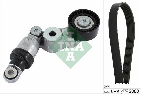 INA 529 0413 10 - Поликлиновый ременный комплект www.autospares.lv