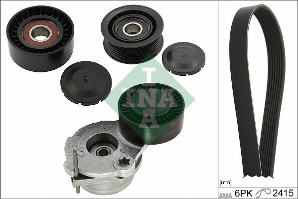 INA 529 0484 10 - Поликлиновый ременный комплект www.autospares.lv