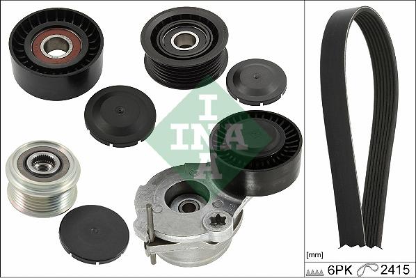 INA 529 0484 20 - Ķīļrievu siksnu komplekts autospares.lv