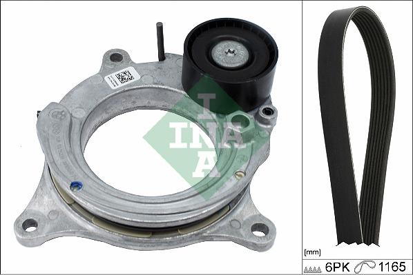 INA 529 0488 10 - Поликлиновый ременный комплект www.autospares.lv