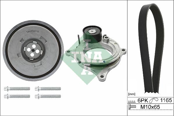 INA 529 0488 20 - Поликлиновый ременный комплект www.autospares.lv