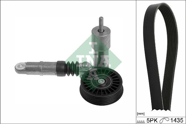 INA 529 0425 10 - Ķīļrievu siksnu komplekts autospares.lv