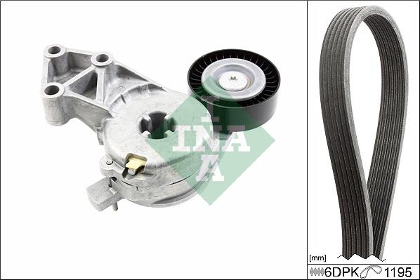 INA 529 0470 10 - Поликлиновый ременный комплект www.autospares.lv