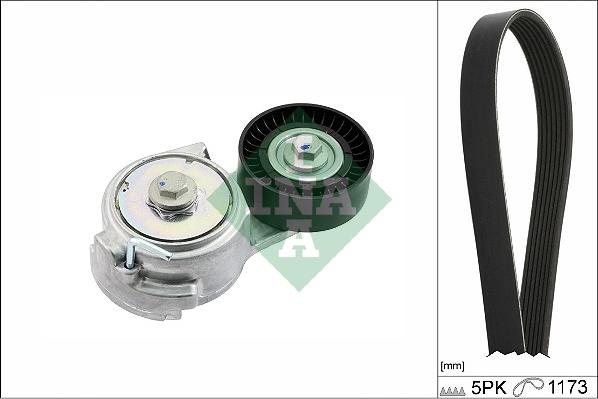 INA 529 0478 10 - Поликлиновый ременный комплект www.autospares.lv