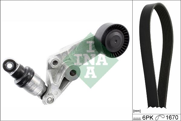 INA 529 0473 10 - Поликлиновый ременный комплект www.autospares.lv