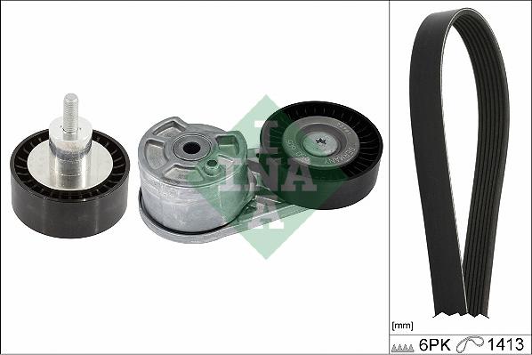 INA 529 0550 10 - Поликлиновый ременный комплект www.autospares.lv