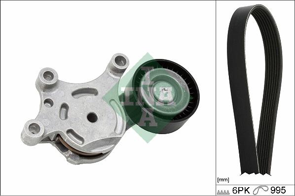 INA 529 0567 10 - Поликлиновый ременный комплект www.autospares.lv