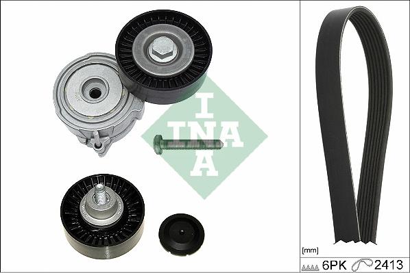 INA 529 0509 10 - Поликлиновый ременный комплект www.autospares.lv