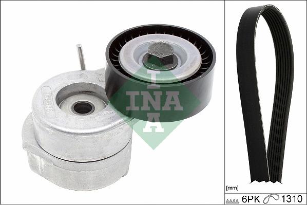 INA 529 0506 10 - Поликлиновый ременный комплект www.autospares.lv