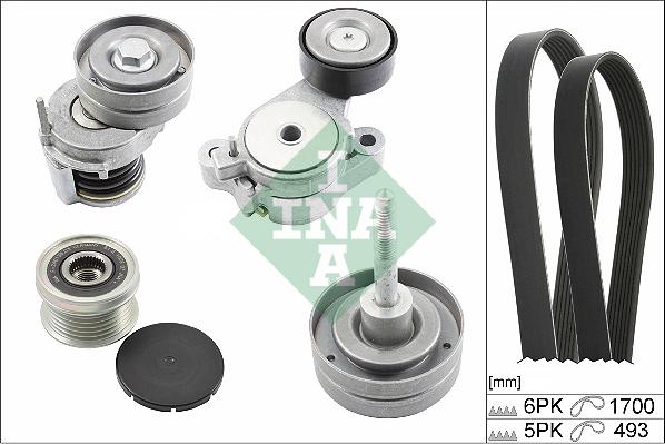 INA 529 0519 20 - Поликлиновый ременный комплект www.autospares.lv