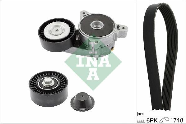 INA 529 0515 10 - Поликлиновый ременный комплект www.autospares.lv