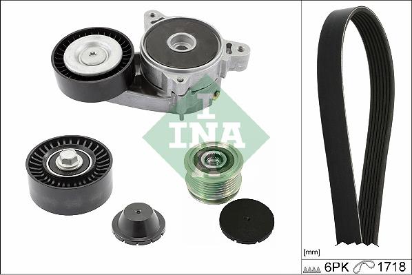 INA 529 0515 20 - Поликлиновый ременный комплект www.autospares.lv