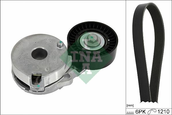 INA 529 0512 10 - Поликлиновый ременный комплект www.autospares.lv