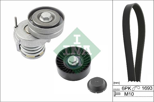 INA 529 0534 10 - Поликлиновый ременный комплект www.autospares.lv