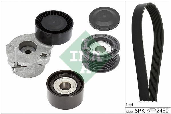 INA 529 0538 10 - Поликлиновый ременный комплект www.autospares.lv