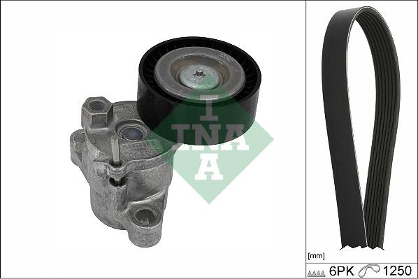 INA 529 0524 10 - Поликлиновый ременный комплект www.autospares.lv