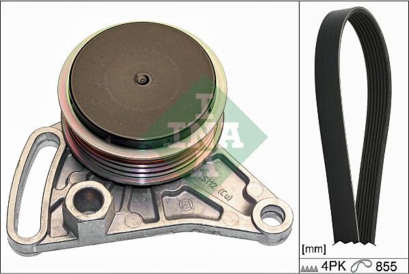 INA 529 0099 10 - Поликлиновый ременный комплект www.autospares.lv